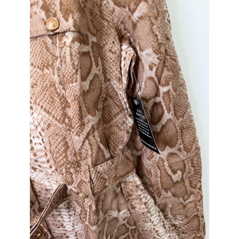 Boston Proper Chic Python Print Belted A-Line Dress – Pretty in Python 14 – NWT - Picture 5 of 6